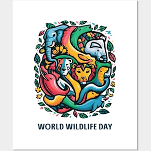 WORLD WILDLIFE DAY Posters and Art